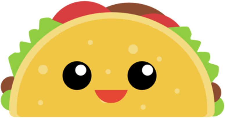 Taco Clip Smiley - Taco Clip Art - Png Download (1000x500), Png Download