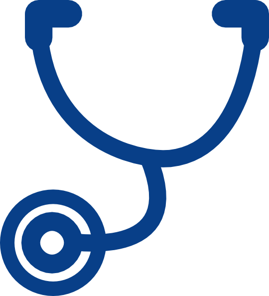 Blue Stethoscope Clipart Blue Stethoscope Clip Art - Stethoscope Clipart Blue - Png Download (540x594), Png Download