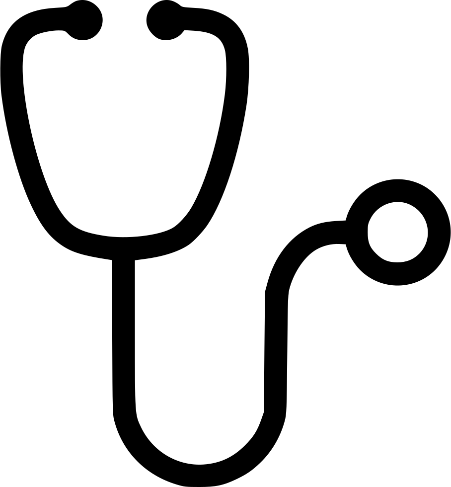 Stethoscope - Stethoscope Stencil Clipart (908x980), Png Download
