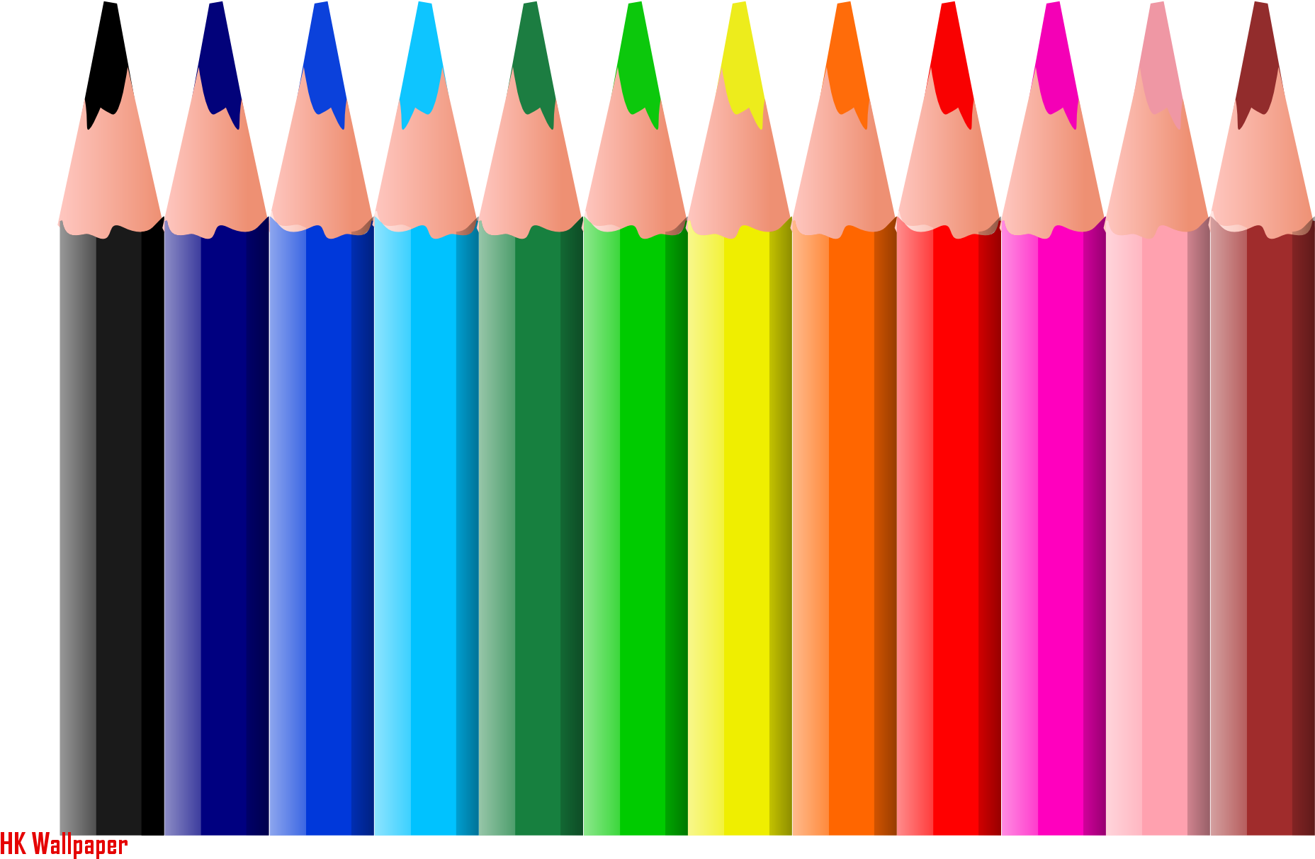 Crayon Clipart Pencil Crayon - Color Pencil Clipart - Png Download (1969x1307), Png Download