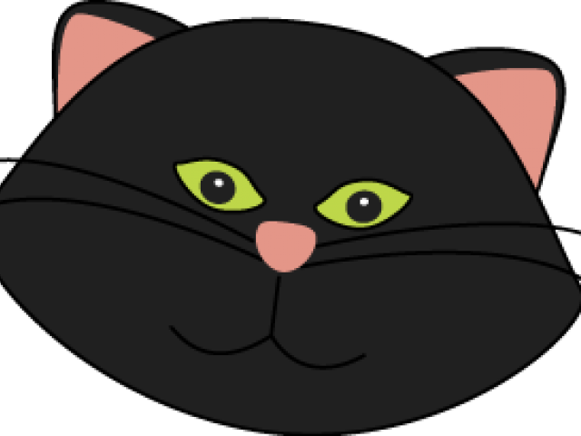 Black Cat Clipart - Clip Art - Png Download (640x480), Png Download