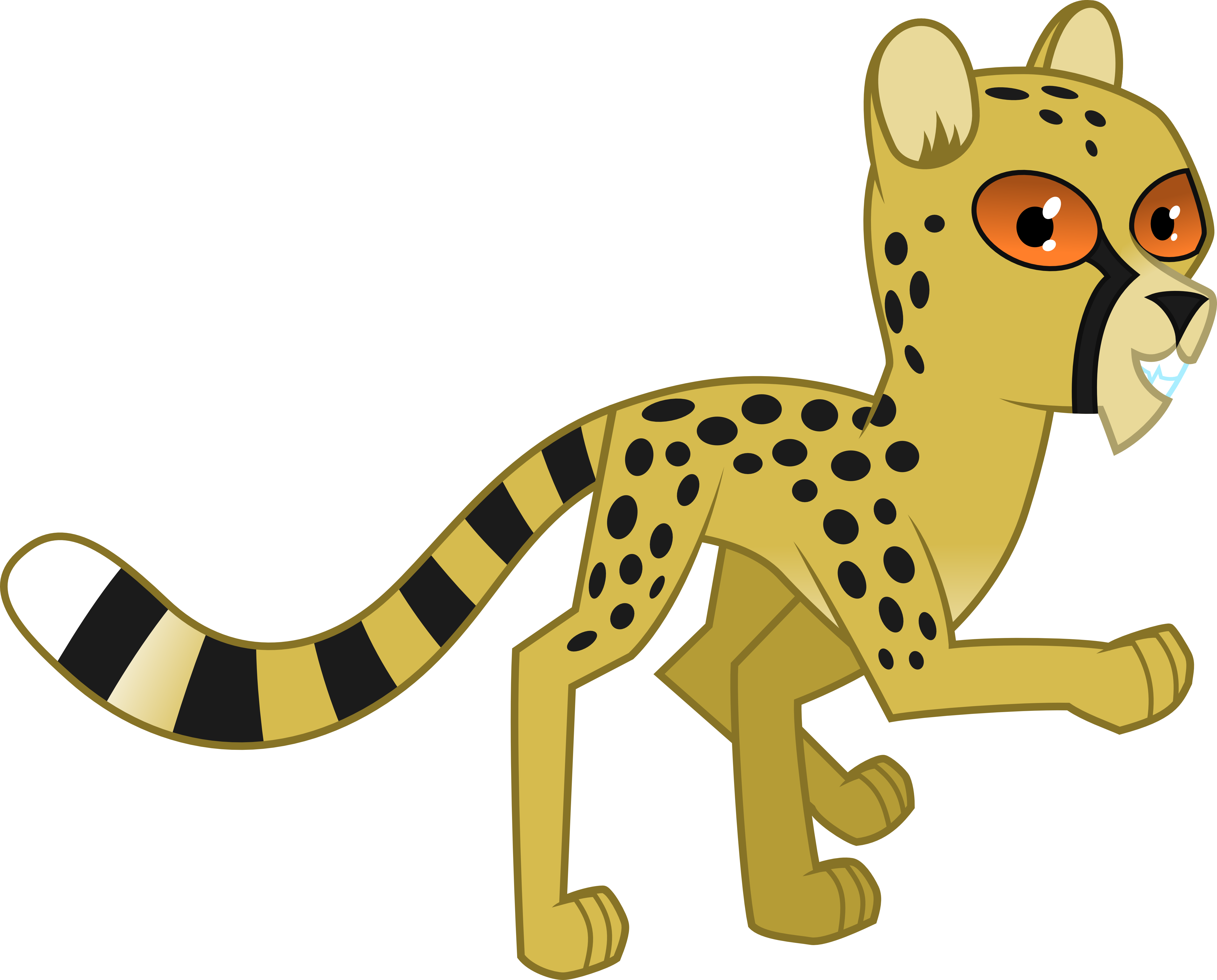 Running At Getdrawings Com - My Little Pony Cheetah Clipart (4808x3874), Png Download