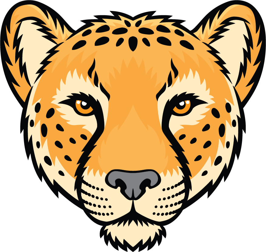 Cheetah Clipart Head - Cheetah Face Clip Art - Png Download (874x828), Png Download