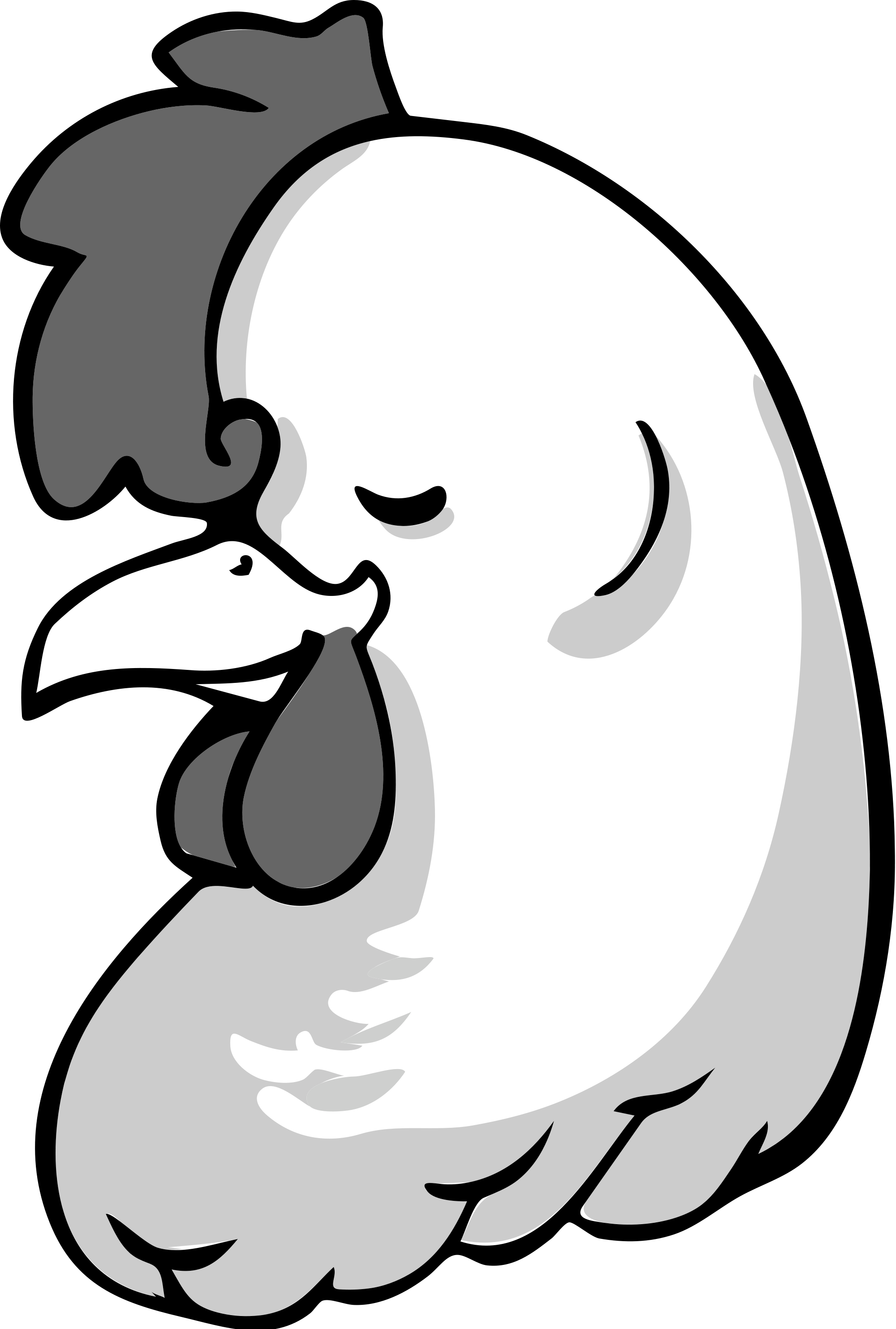 Cartoon Hen Head Clipart - Chicken Head Clip Art Black And White - Png Download (539x800), Png Download