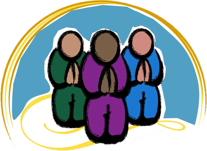 Saint Peter All Hallows - Clipart People Praying The Rosary - Png Download (691x494), Png Download