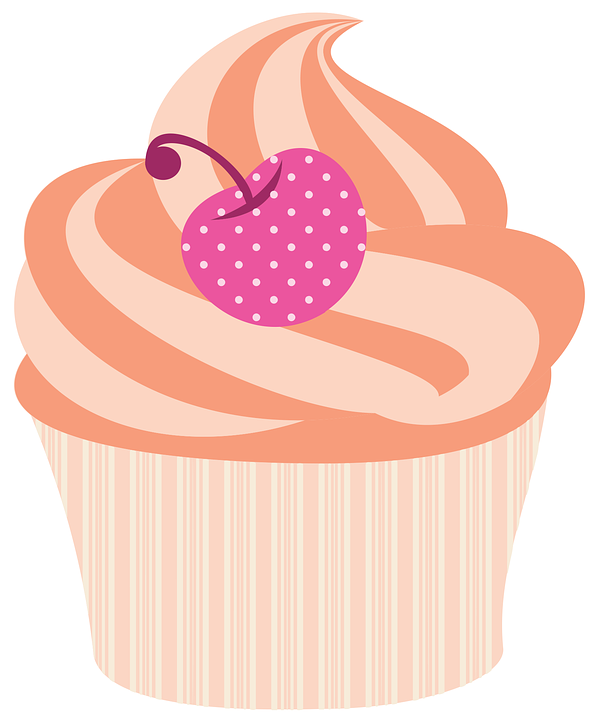 Muffin Png Kostenlos - Cake Vintage Illustration Png Vector Clipart (720x720), Png Download