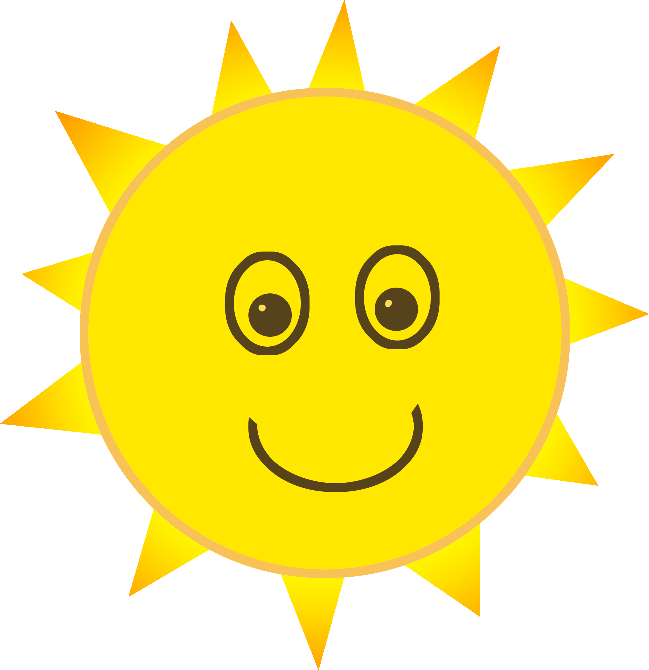 The Sun Cartoonish - Perfume Clipart (2487x2604), Png Download