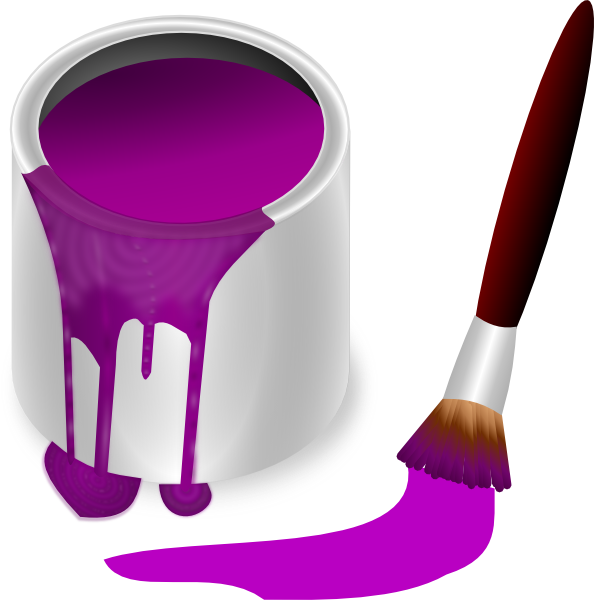 Clipart Of Color Purple - Png Download (594x600), Png Download