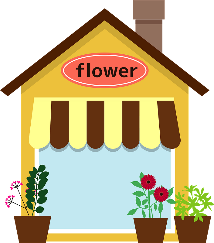 Flower Shop Clipart - Png Download (705x800), Png Download