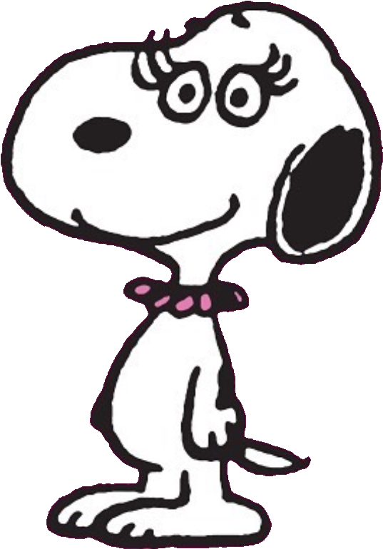 Girl Snoopy Clipart (548x782), Png Download