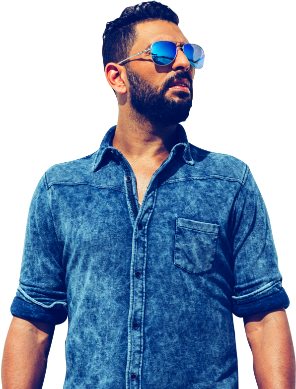 Transparent Denim Clip Art - Yuvraj Singh Images Hd Download - Png Download (596x784), Png Download