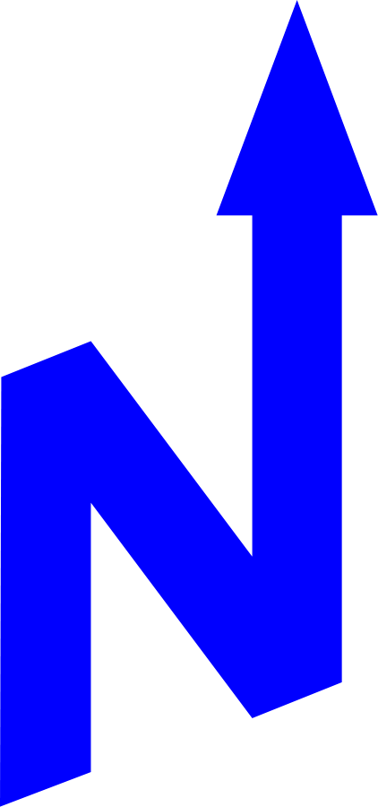Free North Arrow Vector, Download Free Clip Art, Free - Norte Orientacion - Png Download (422x900), Png Download