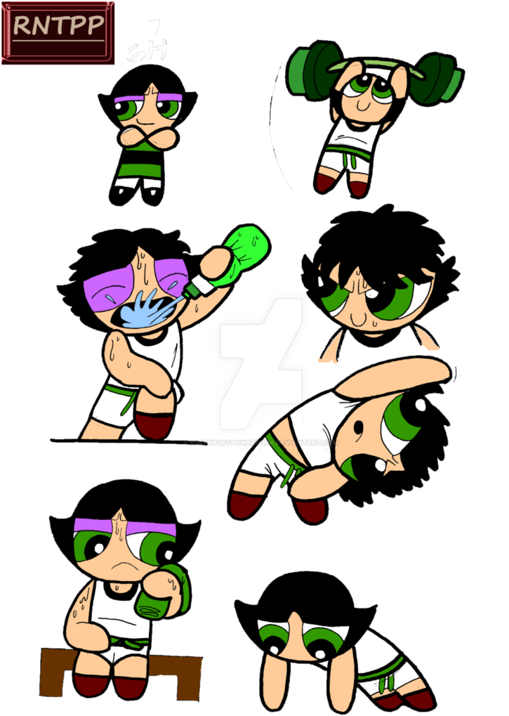 Gymbunny Buttercup Workout By Ruffntuffpowerpunk - Buttercup Workout Clipart (725x1019), Png Download