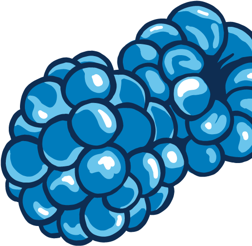 Download Blue Raspberry Cliparta Cute Png Download (5289191