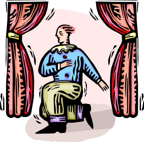 Acting Clip Art - Png Download (607x600), Png Download