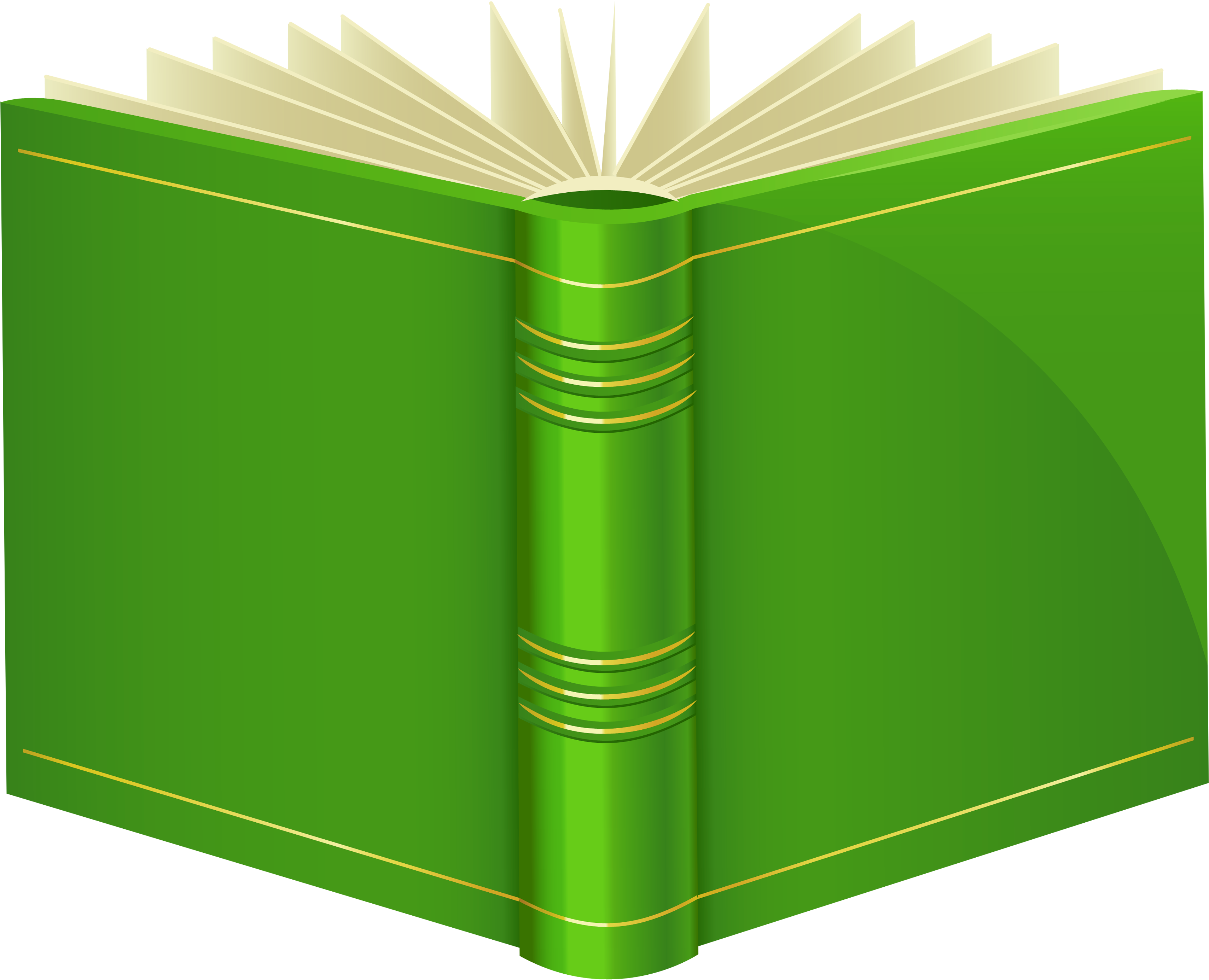 Book Clipart - Clipart Green Book - Png Download (3597x3012), Png Download