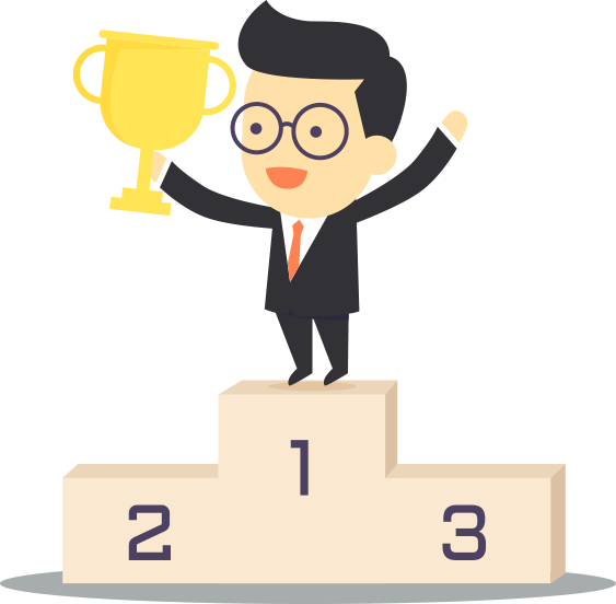 Winner Podium Clipart Png Transparent Png , Png Download - Podium Winner Clipart (563x552), Png Download