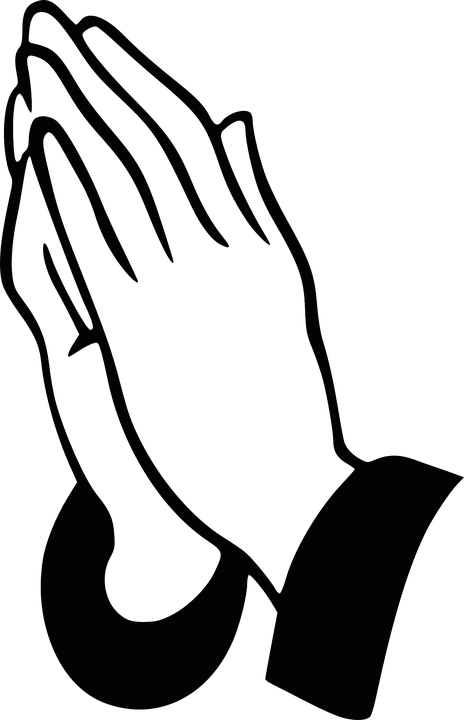Praying Hands Religion Pray Prayer Jesus God Clipart (464x720), Png Download