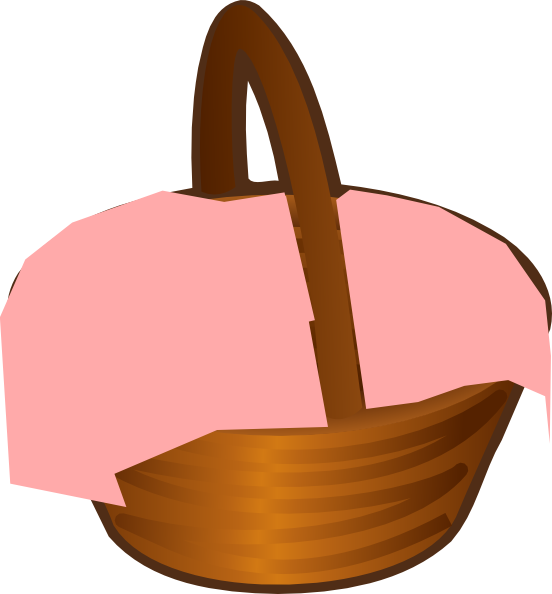 Temp - Clipart - Cartoon Baby Basket - Png Download (552x594), Png Download