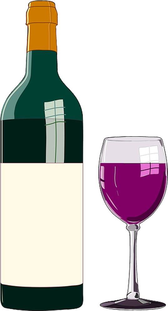 Red Wine Clip Art White Wine Beer - Clip Art Of Wine - Png Download (768x1024), Png Download