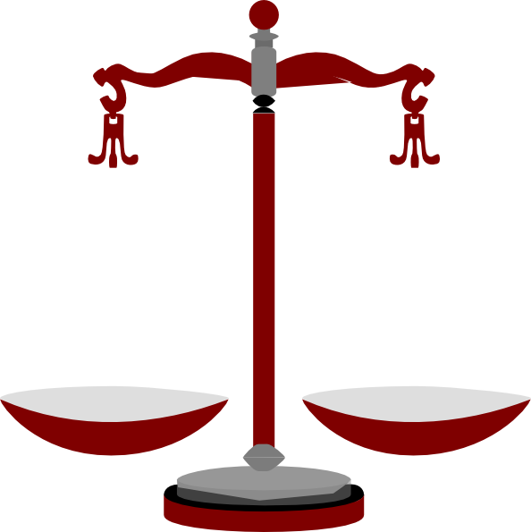 Scales Of Justice Clipart - Png Download (594x595), Png Download