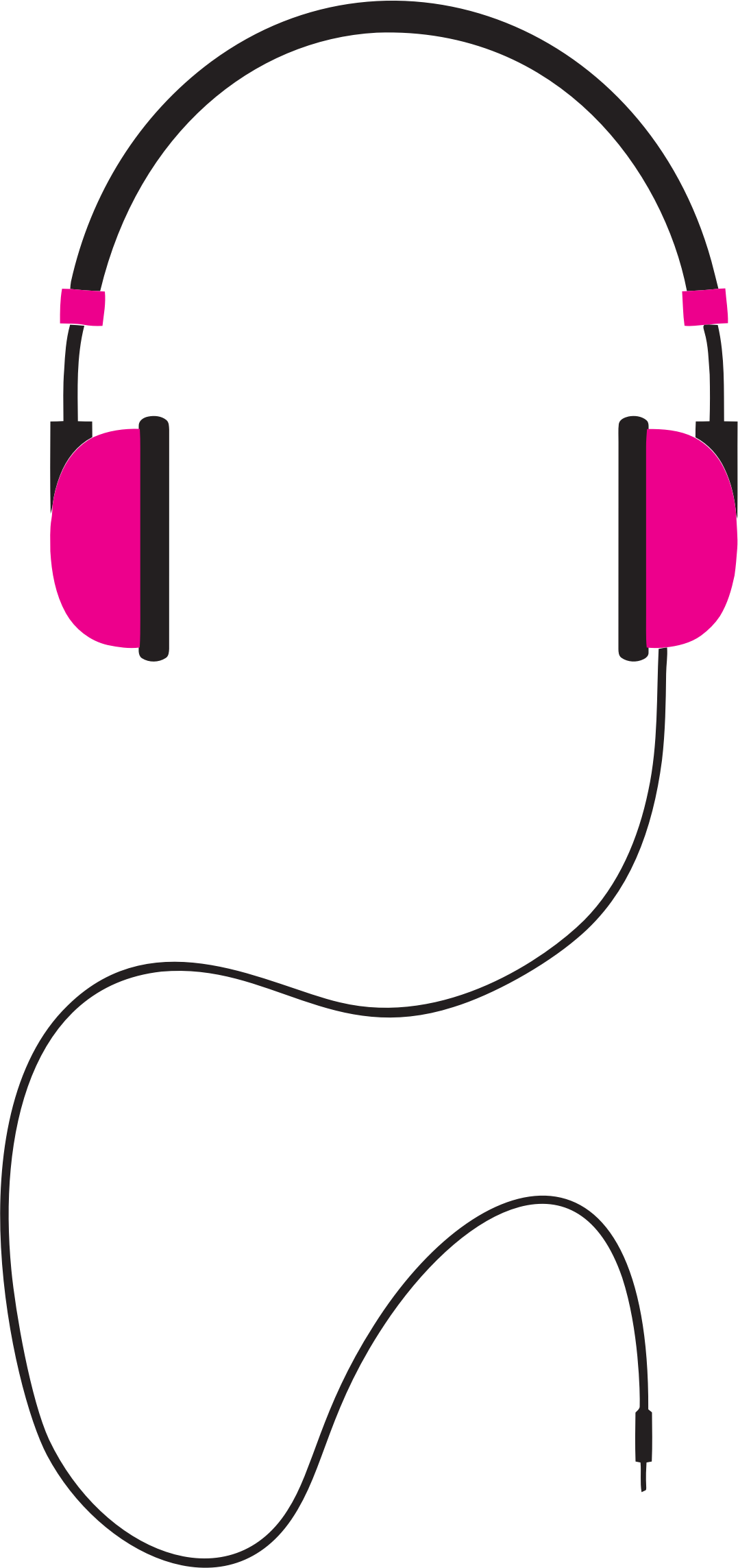 Headphones Clipart Computer - Headphones Clip Art Transparent - Png Download (1077x2287), Png Download