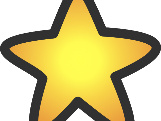Clip Art Golden Star - Png Download (640x480), Png Download