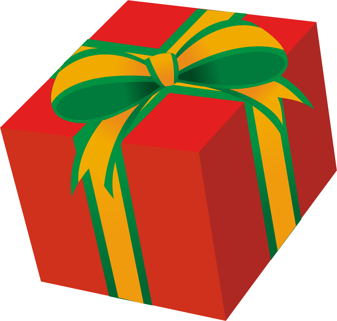 Red Present Box Png Clipart - Gift Transparent Png (1160x1105), Png Download