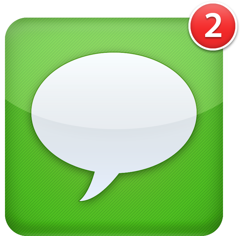 Thanksgiving Reminder Clipart Png Transparent Library - Apple Text Message Icon (1000x1000), Png Download