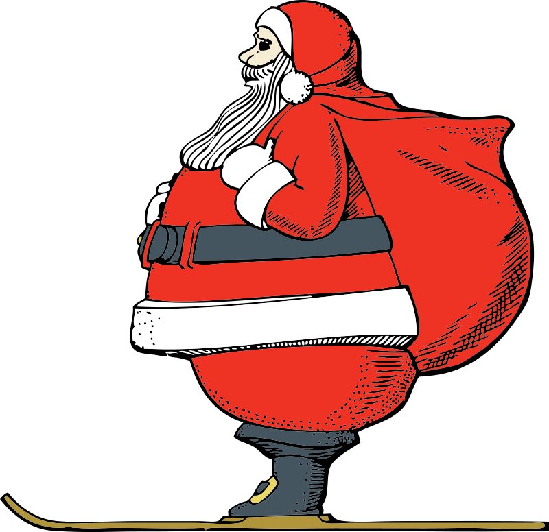 Santa Claus Clip Art Download - Moving Pictures Of Santa - Png Download (800x776), Png Download