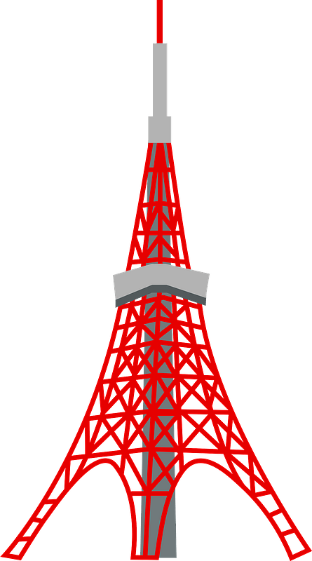 Tokyo Tower Clipart - Tower - Png Download (445x800), Png Download