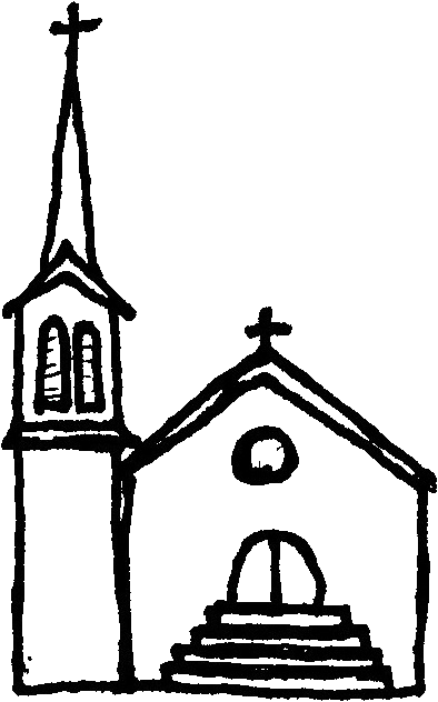 No Church In The Wild Christian Church United Church - Black Church At The White Background Clipart (720x720), Png Download