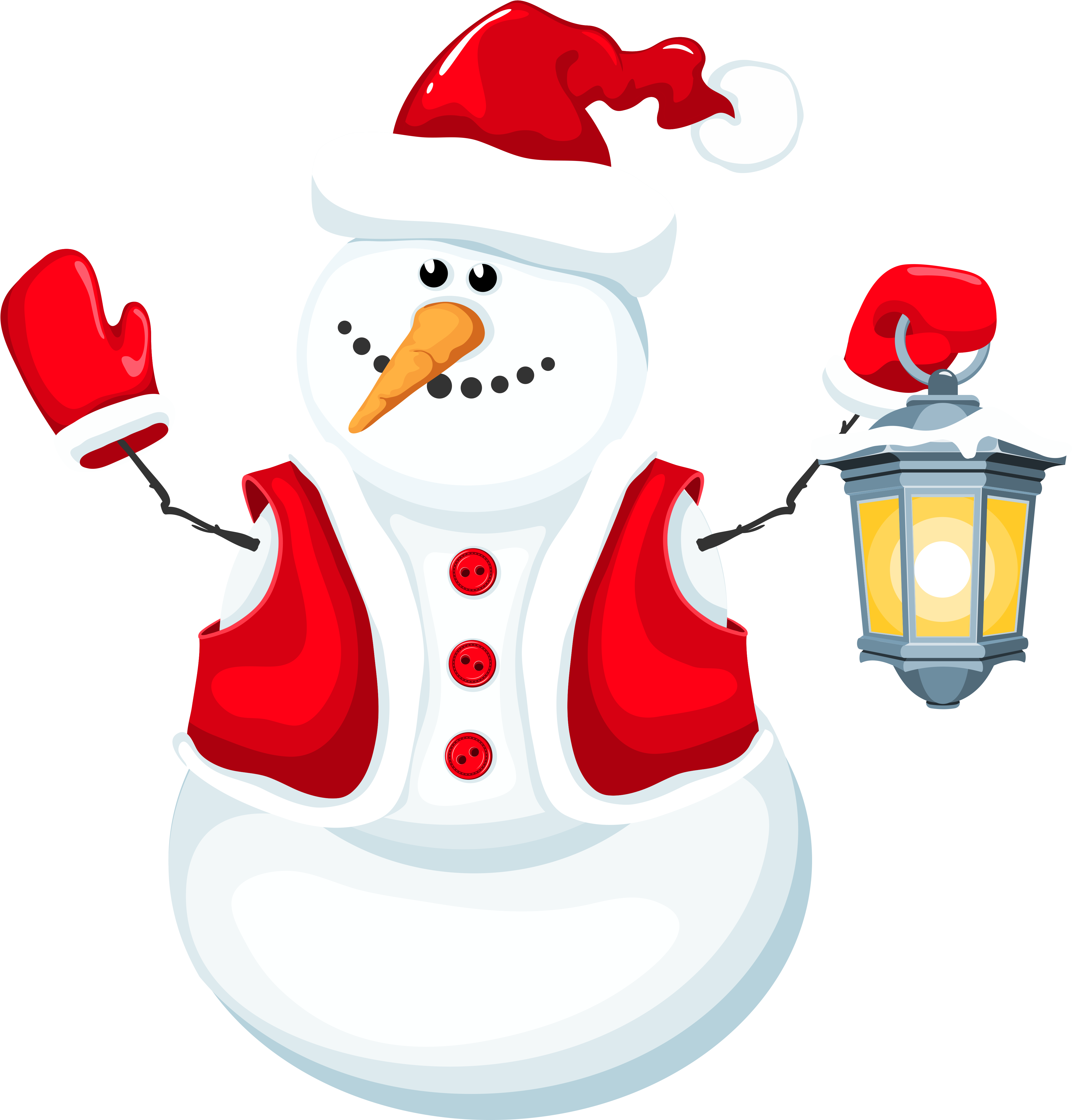 Snowman Clipart Santa Claus - 雪人 造型 - Png Download (4544x4664), Png Download
