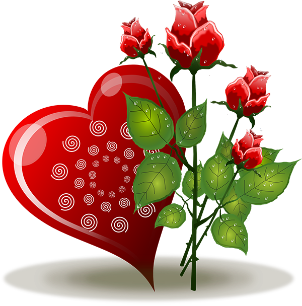 Love Flower Images Hd Clipart (600x608), Png Download