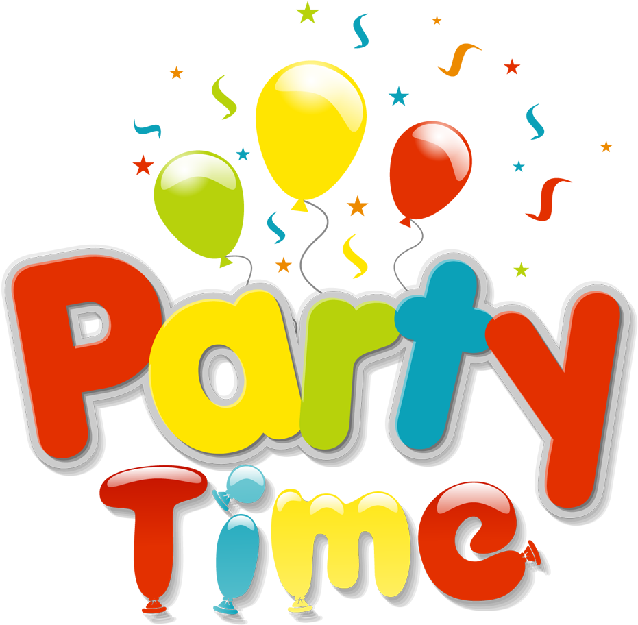 Party Time Transparent Clipart (1000x981), Png Download