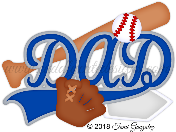 Baseball Dad Title Clipart (600x600), Png Download