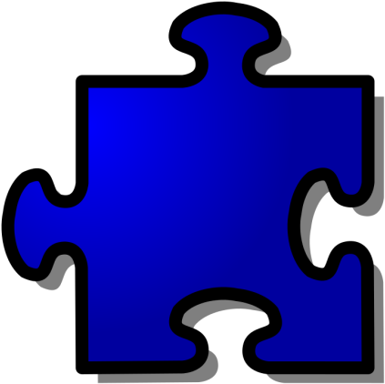 Blue Jigsaw Piece Png Icons - Puzzle Piece Clipart Transparent Background (600x600), Png Download