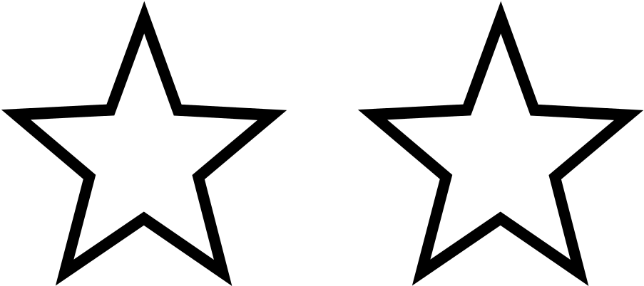 Free Pictures Of White Stars, Download Free Clip Art, - Star Image Black And White - Png Download (1000x500), Png Download