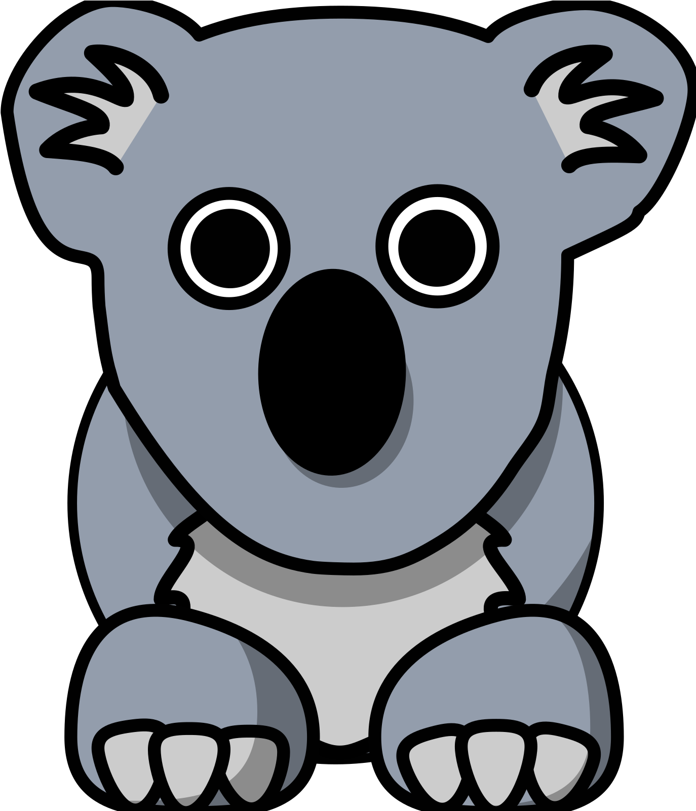 Koala Cartoon - Cartoon Koala Clipart - Png Download (695x800), Png Download