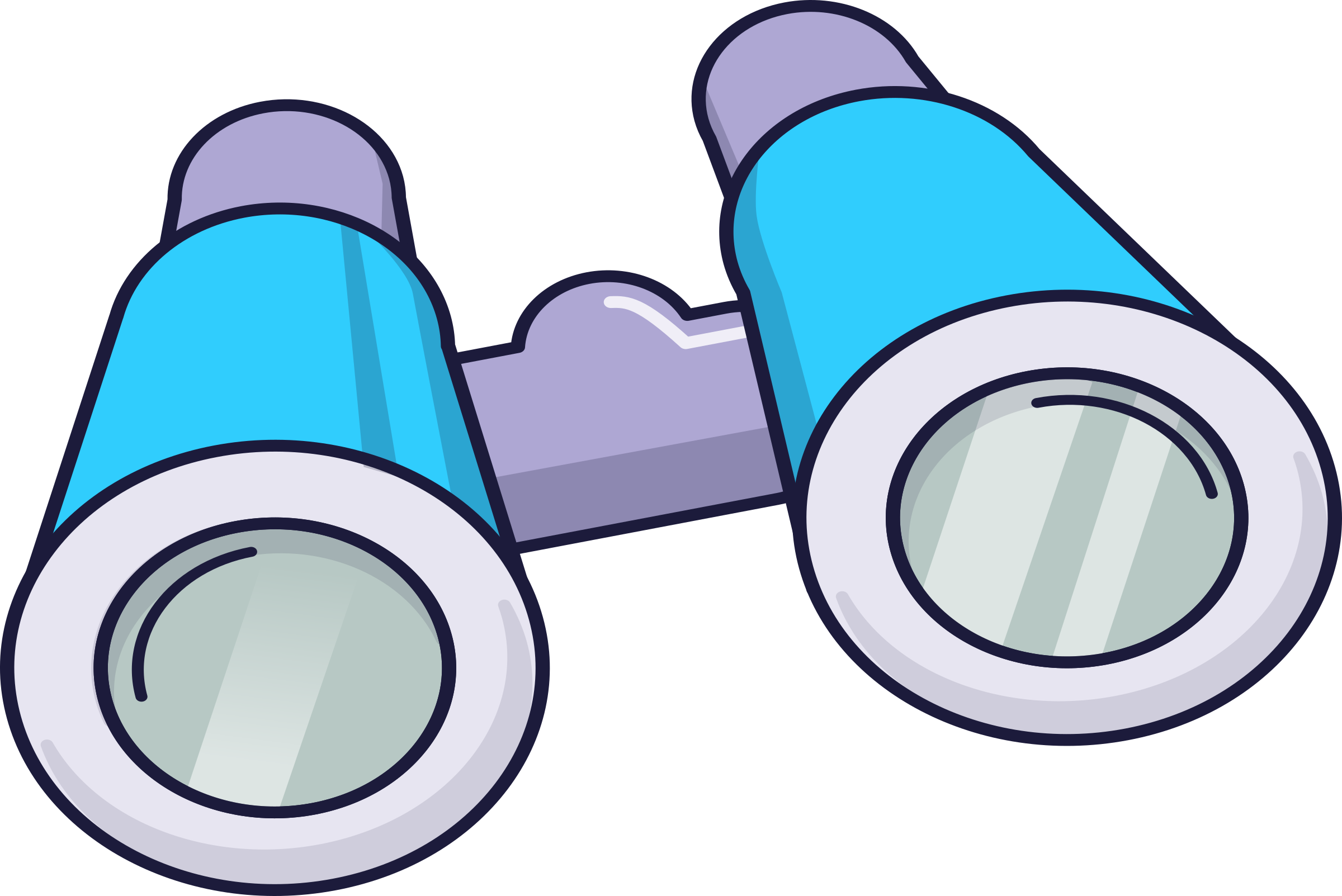 X Free Clip Art - Binoculars Clipart - Png Download (2400x1603), Png Download
