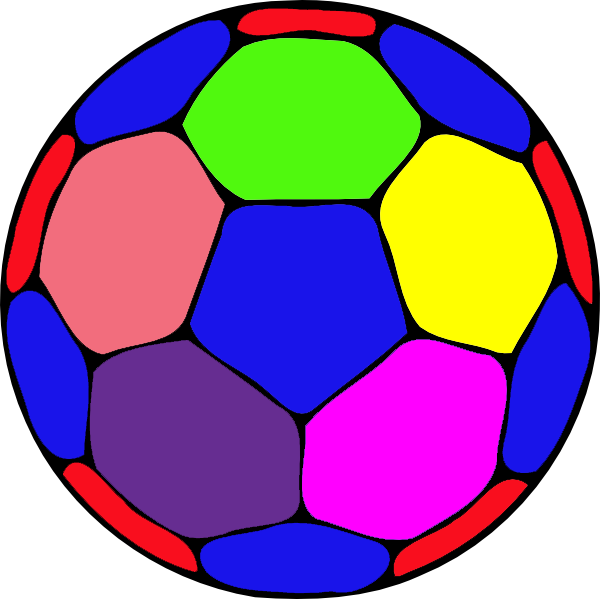 Color Handball Ball A Free Images At Clkercom Vector - Colorful Ball Clipart - Png Download (600x599), Png Download