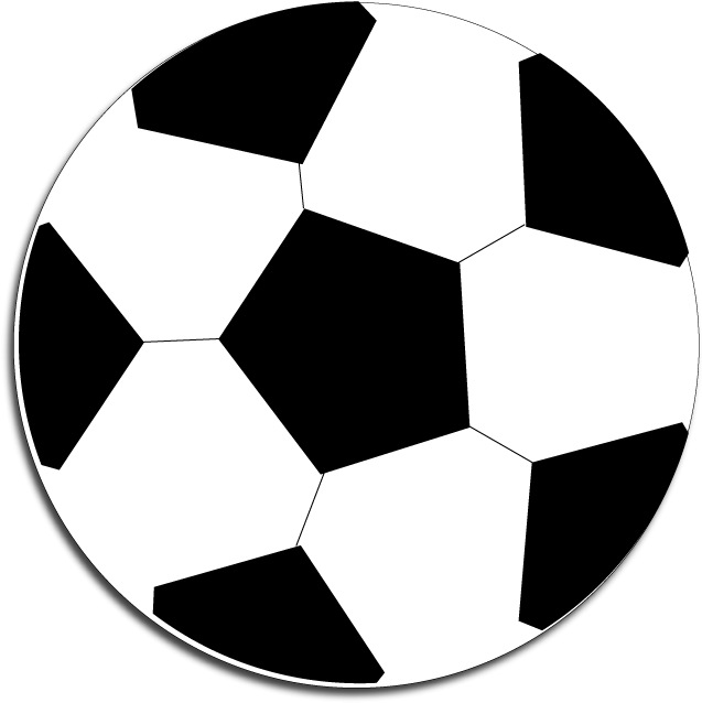 Clip Art Soccer Ball Many Interesting Cliparts - Kick American Football - Png Download (637x638), Png Download