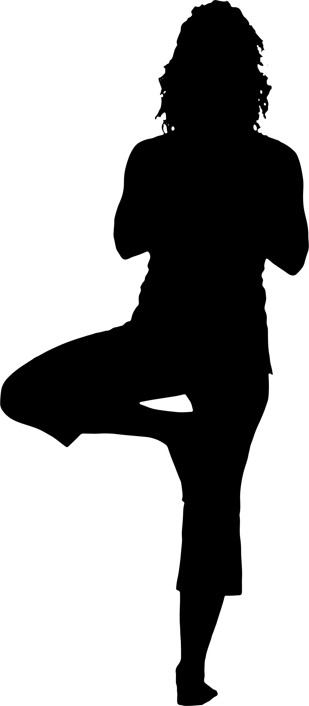 Yoga Silhouette - Clipart Best - Women Doing Yoga Silhouette - Png Download (994x2268), Png Download