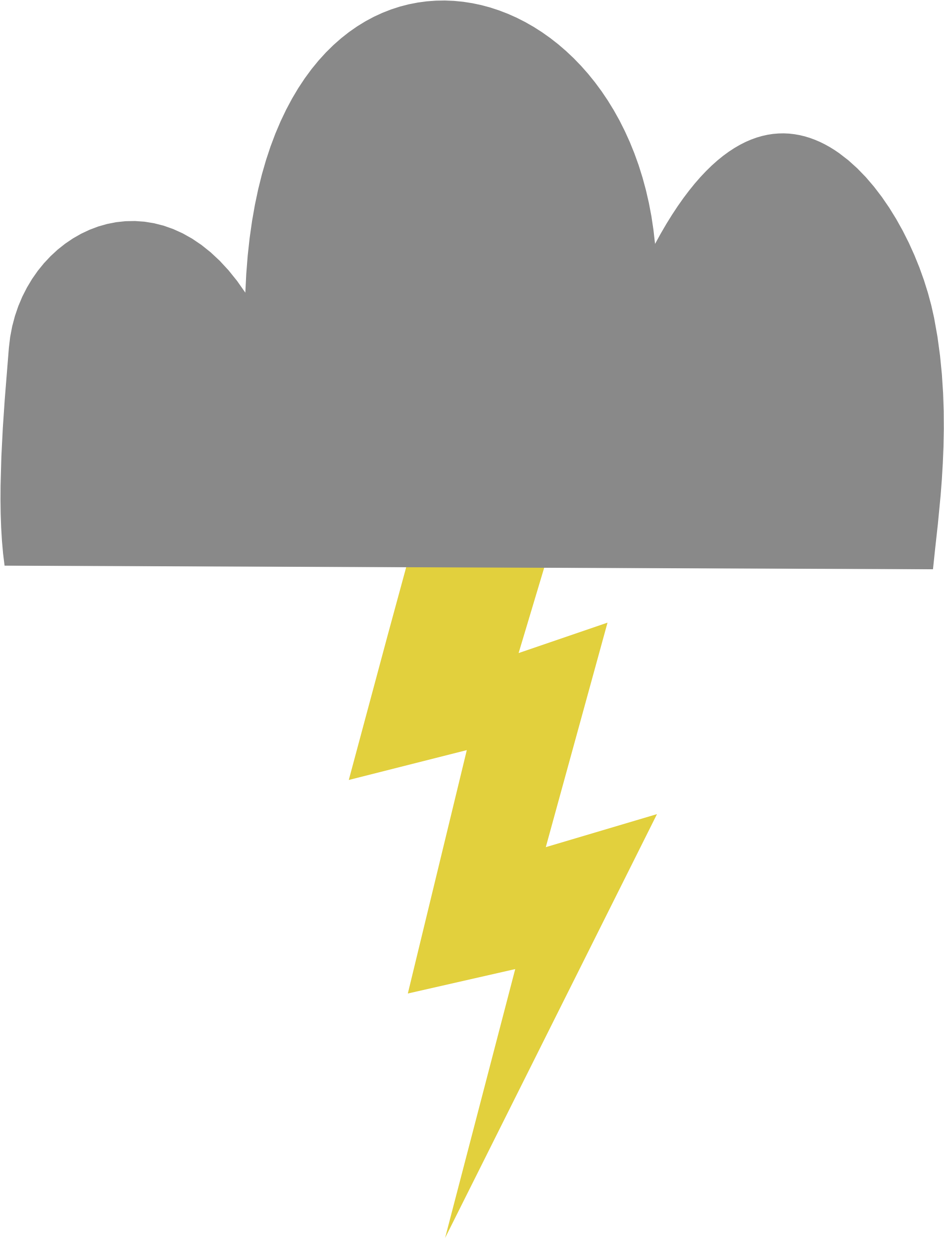Download Free Lightning Bolt Images - Lightning Cutie Mark Png Clipart (1907x2501), Png Download