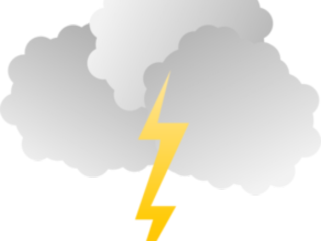 Transparent Strike Clipart - Thunderstorm - Png Download (640x480), Png Download