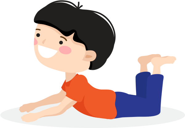 Kids Yoga Pose Fourteen Clipart (600x600), Png Download