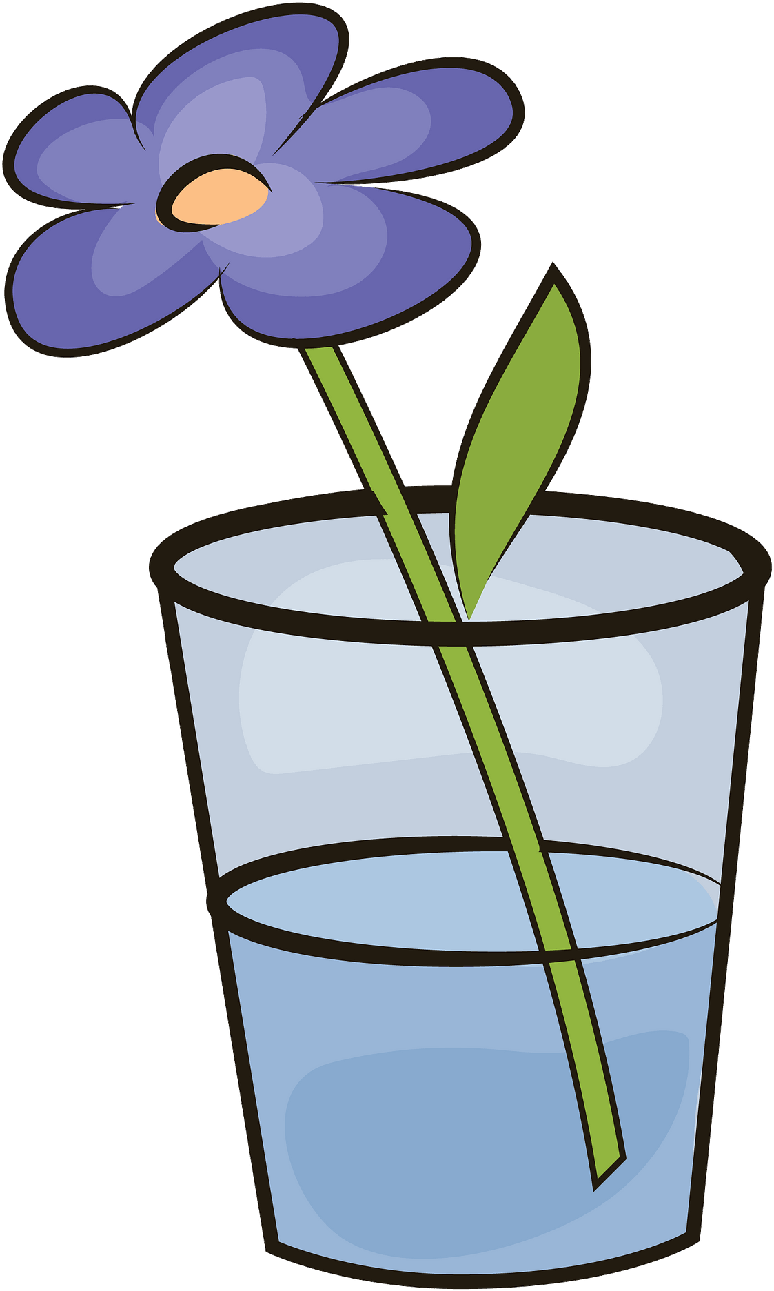 Blumen In Einem Glas Clipart - Png Download (800x800), Png Download