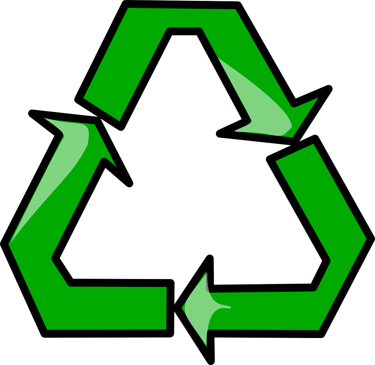 Recycling Sign Symbol Clip Art - Symbols Clipart - Png Download (600x583), Png Download