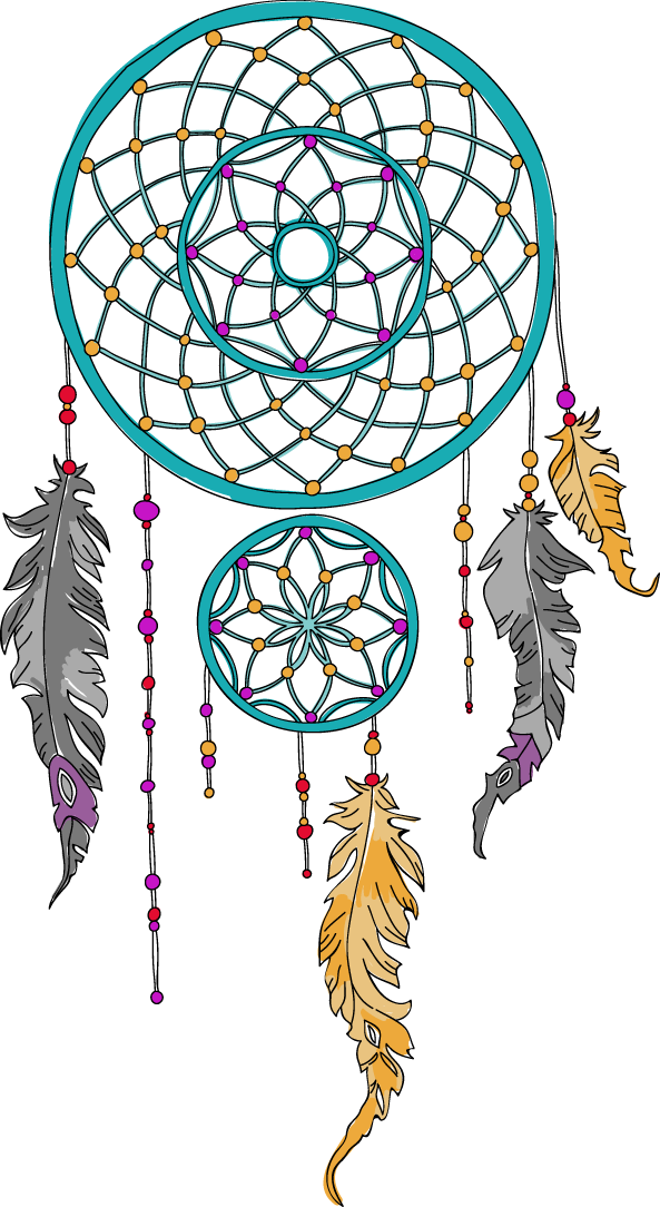 Dreamcatcher Clip Art - Dream Catcher Vector Png Transparent Png (593x1084), Png Download