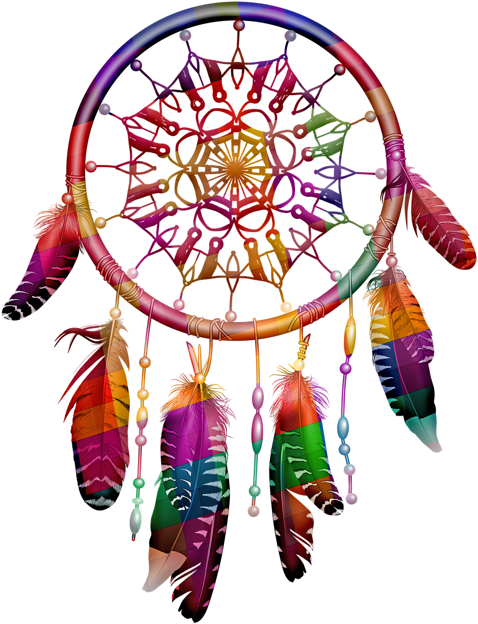 Native American Dreamcatchers Clipart - Png Download (982x1280), Png Download